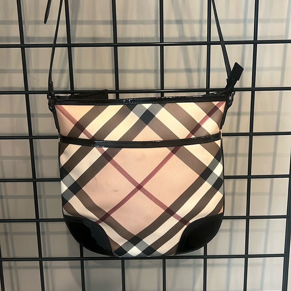 Burberry Supernova patent Dryden crossbody